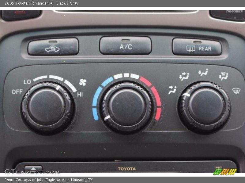 Black / Gray 2005 Toyota Highlander I4