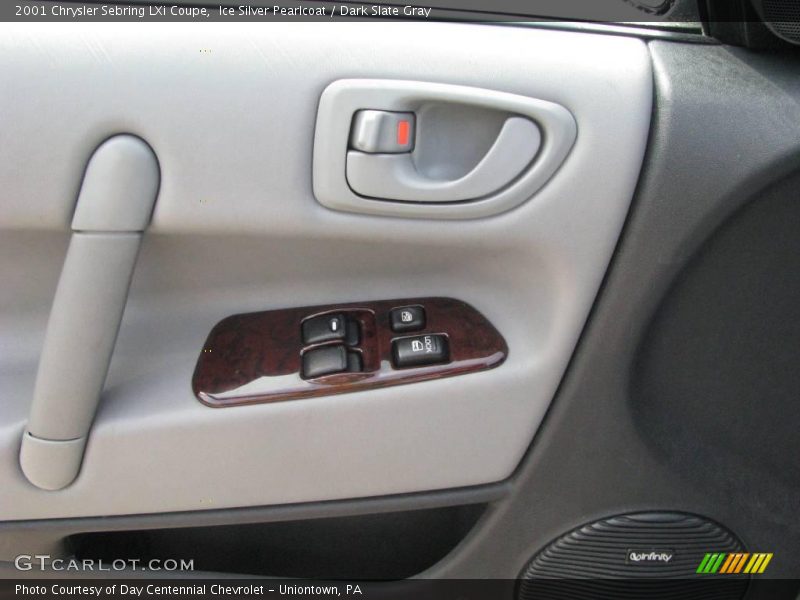 Ice Silver Pearlcoat / Dark Slate Gray 2001 Chrysler Sebring LXi Coupe