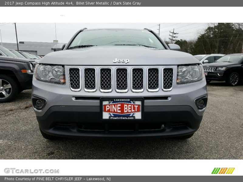 Billet Silver Metallic / Dark Slate Gray 2017 Jeep Compass High Altitude 4x4