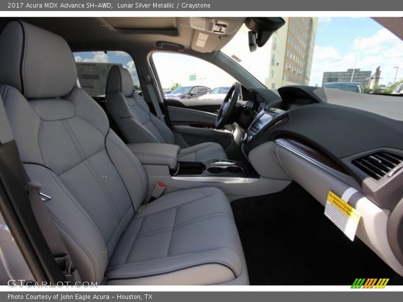 Lunar Silver Metallic / Graystone 2017 Acura MDX Advance SH-AWD