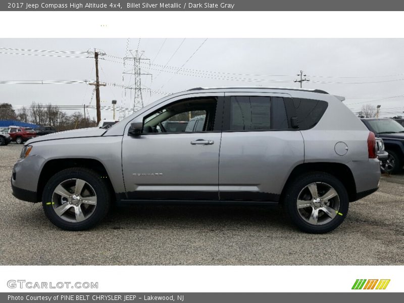 Billet Silver Metallic / Dark Slate Gray 2017 Jeep Compass High Altitude 4x4