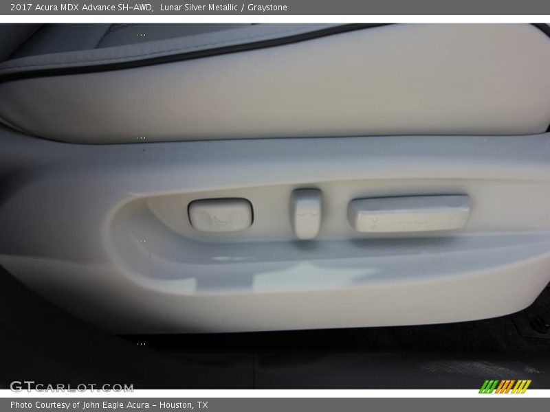 Lunar Silver Metallic / Graystone 2017 Acura MDX Advance SH-AWD