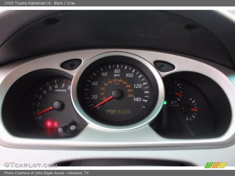 Black / Gray 2005 Toyota Highlander I4