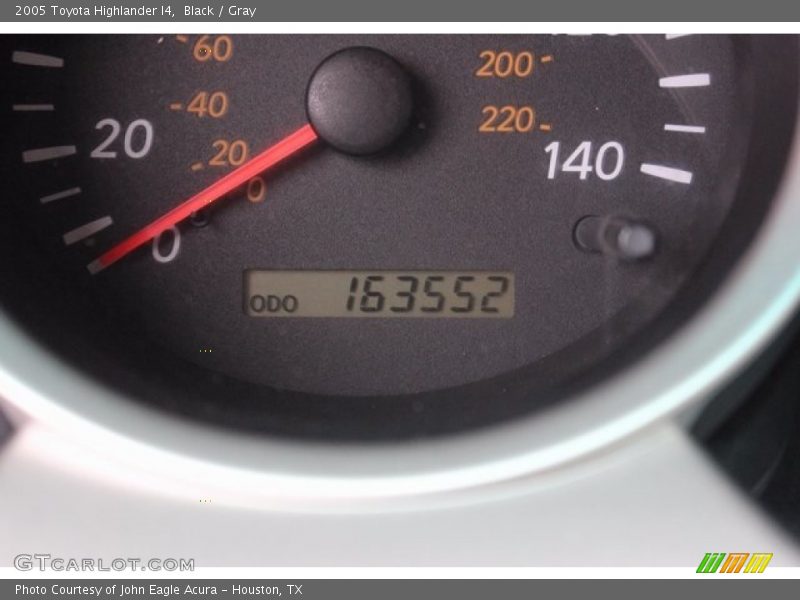 Black / Gray 2005 Toyota Highlander I4