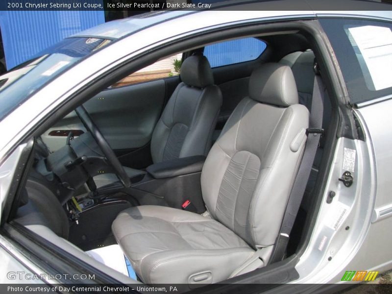 Ice Silver Pearlcoat / Dark Slate Gray 2001 Chrysler Sebring LXi Coupe
