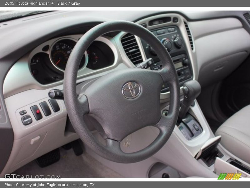 Black / Gray 2005 Toyota Highlander I4