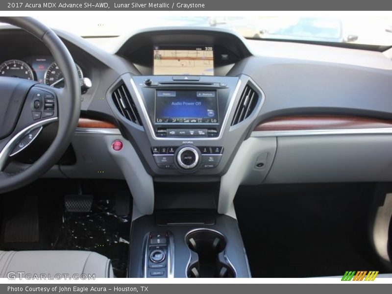Lunar Silver Metallic / Graystone 2017 Acura MDX Advance SH-AWD
