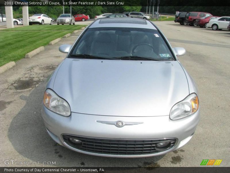 Ice Silver Pearlcoat / Dark Slate Gray 2001 Chrysler Sebring LXi Coupe