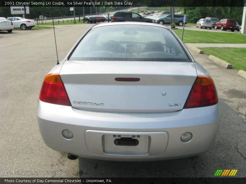 Ice Silver Pearlcoat / Dark Slate Gray 2001 Chrysler Sebring LXi Coupe