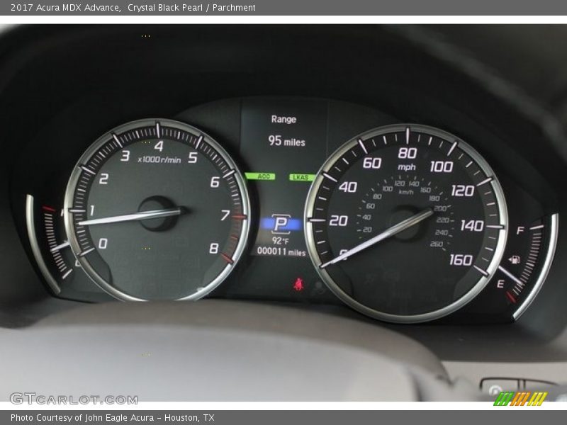 Crystal Black Pearl / Parchment 2017 Acura MDX Advance