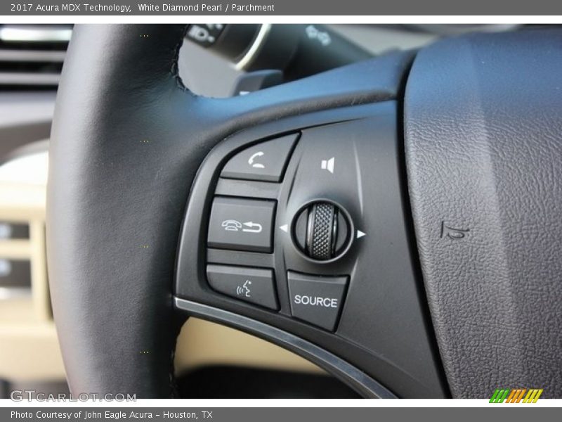 White Diamond Pearl / Parchment 2017 Acura MDX Technology
