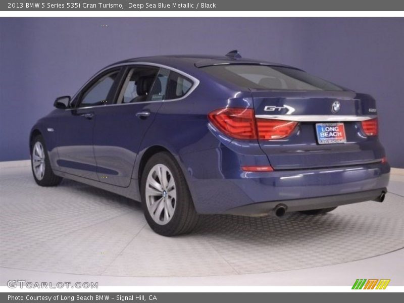 Deep Sea Blue Metallic / Black 2013 BMW 5 Series 535i Gran Turismo