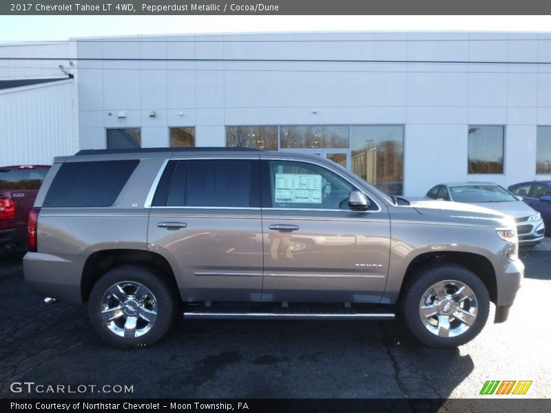 Pepperdust Metallic / Cocoa/Dune 2017 Chevrolet Tahoe LT 4WD