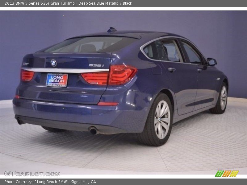 Deep Sea Blue Metallic / Black 2013 BMW 5 Series 535i Gran Turismo