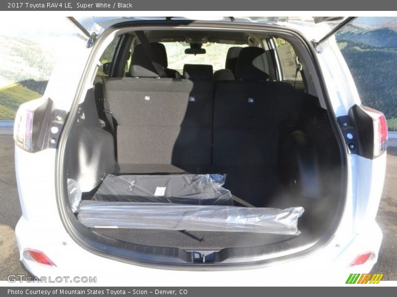 Super White / Black 2017 Toyota RAV4 LE