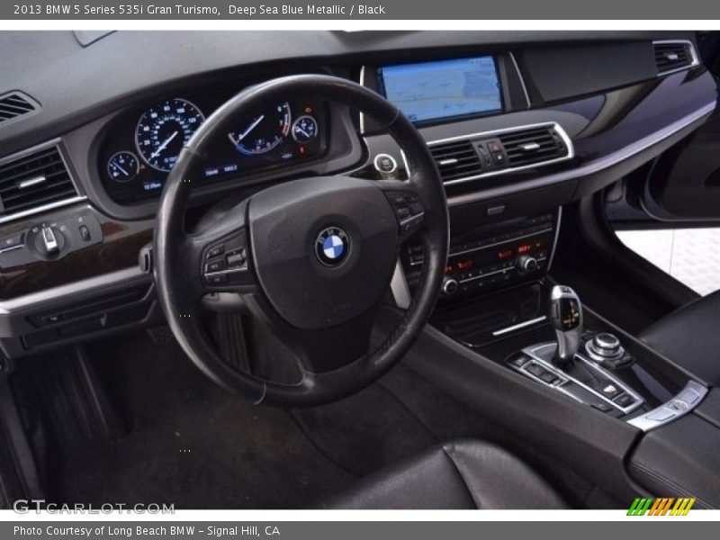 Deep Sea Blue Metallic / Black 2013 BMW 5 Series 535i Gran Turismo