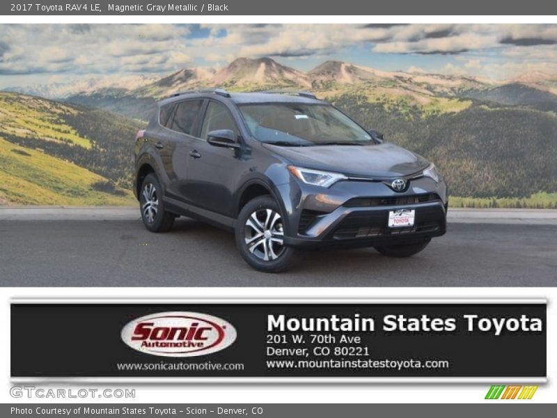 Magnetic Gray Metallic / Black 2017 Toyota RAV4 LE
