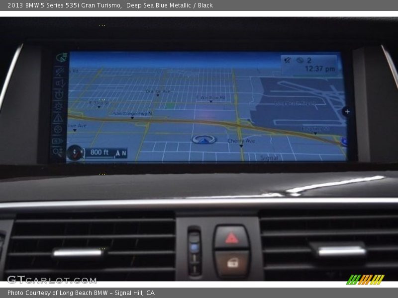Deep Sea Blue Metallic / Black 2013 BMW 5 Series 535i Gran Turismo