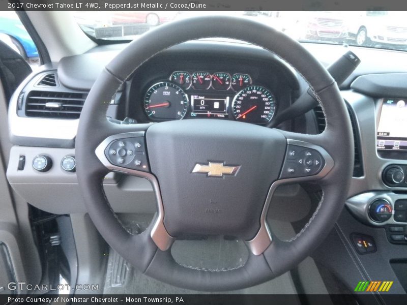 Pepperdust Metallic / Cocoa/Dune 2017 Chevrolet Tahoe LT 4WD