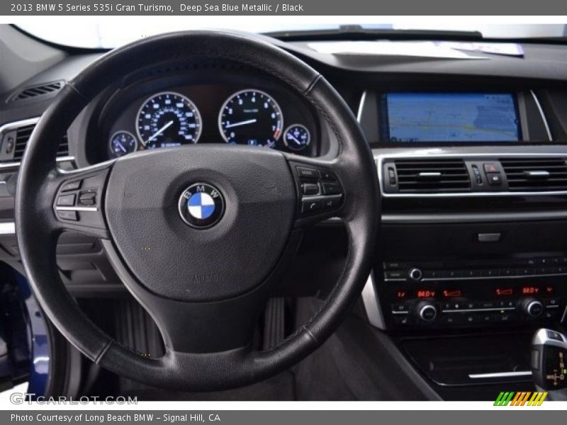 Deep Sea Blue Metallic / Black 2013 BMW 5 Series 535i Gran Turismo