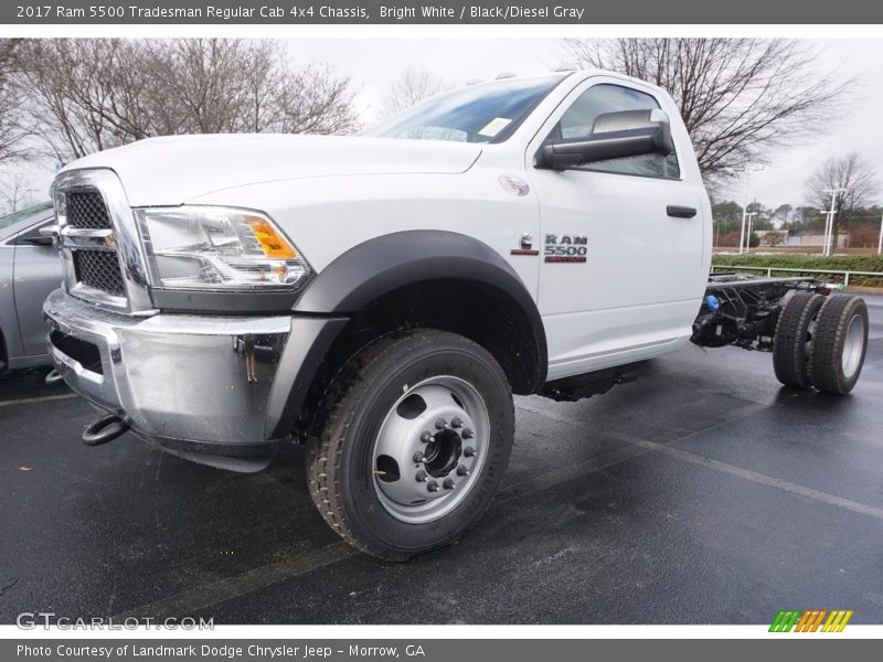 Front 3/4 View of 2017 5500 Tradesman Regular Cab 4x4 Chassis