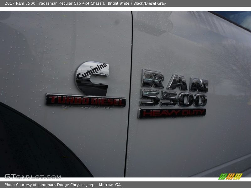 Bright White / Black/Diesel Gray 2017 Ram 5500 Tradesman Regular Cab 4x4 Chassis