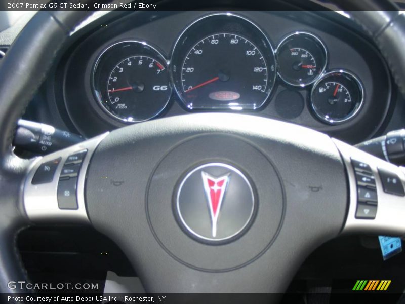 Crimson Red / Ebony 2007 Pontiac G6 GT Sedan