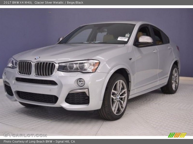 Glacier Silver Metallic / Beige/Black 2017 BMW X4 M40i