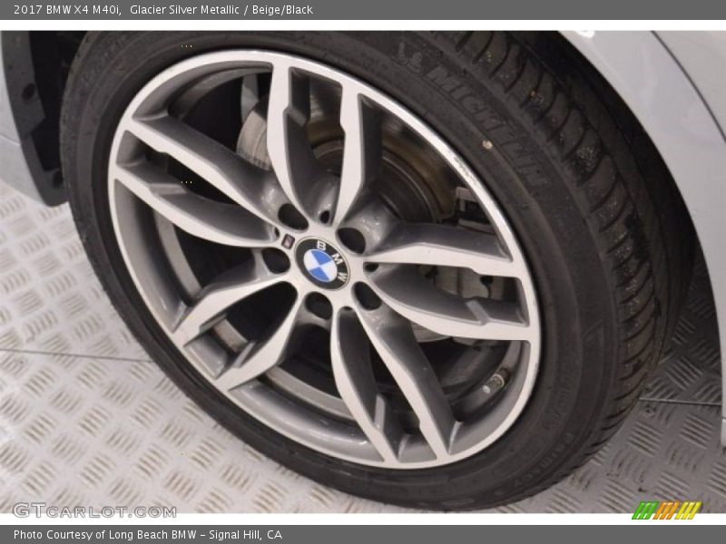 Glacier Silver Metallic / Beige/Black 2017 BMW X4 M40i