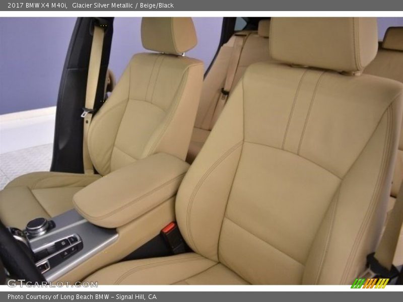 Glacier Silver Metallic / Beige/Black 2017 BMW X4 M40i