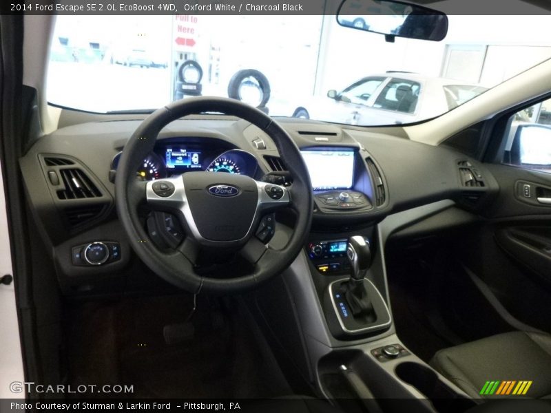 Oxford White / Charcoal Black 2014 Ford Escape SE 2.0L EcoBoost 4WD