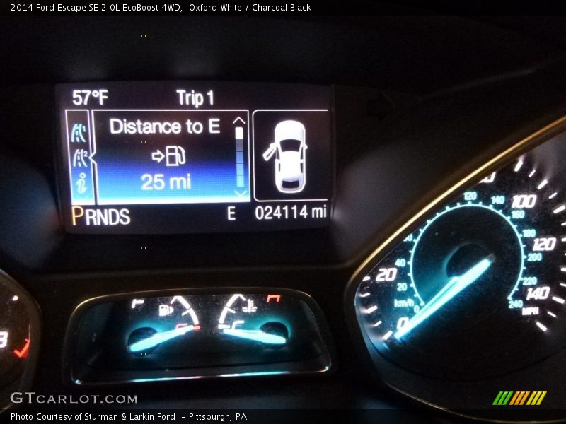 Oxford White / Charcoal Black 2014 Ford Escape SE 2.0L EcoBoost 4WD