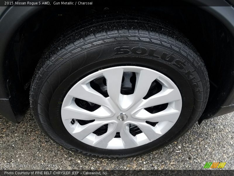Gun Metallic / Charcoal 2015 Nissan Rogue S AWD