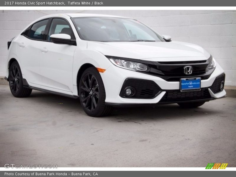 Taffeta White / Black 2017 Honda Civic Sport Hatchback