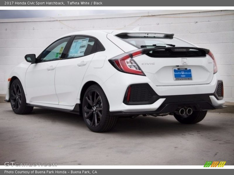 Taffeta White / Black 2017 Honda Civic Sport Hatchback