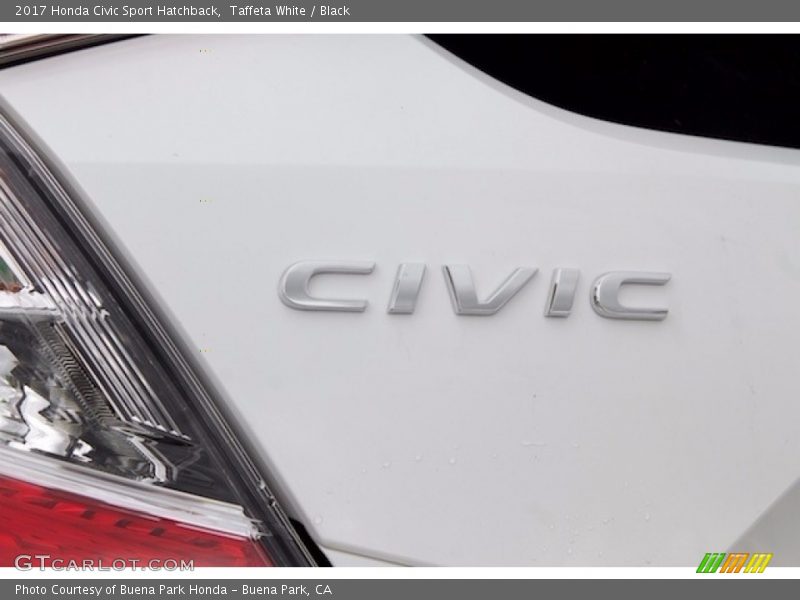 Taffeta White / Black 2017 Honda Civic Sport Hatchback