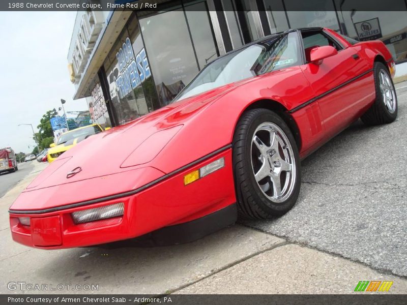 Flame Red / Red 1988 Chevrolet Corvette Coupe
