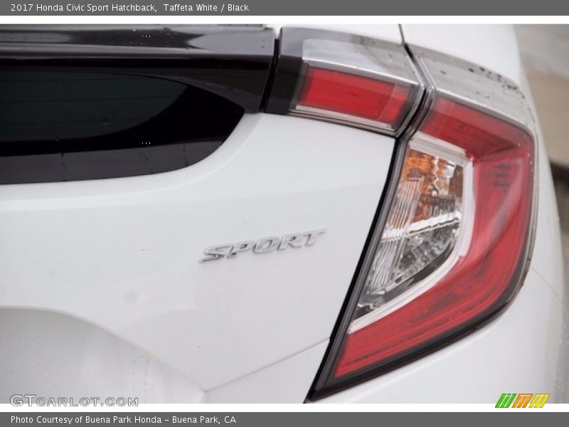 Taffeta White / Black 2017 Honda Civic Sport Hatchback