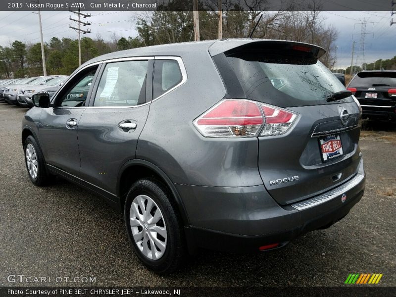 Gun Metallic / Charcoal 2015 Nissan Rogue S AWD