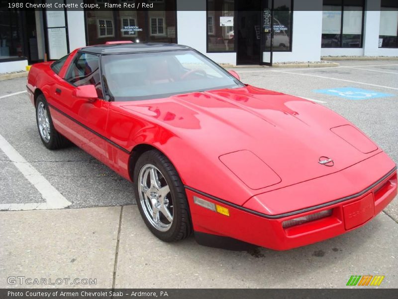 Flame Red / Red 1988 Chevrolet Corvette Coupe