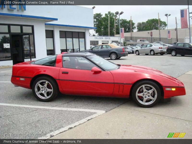 Flame Red / Red 1988 Chevrolet Corvette Coupe