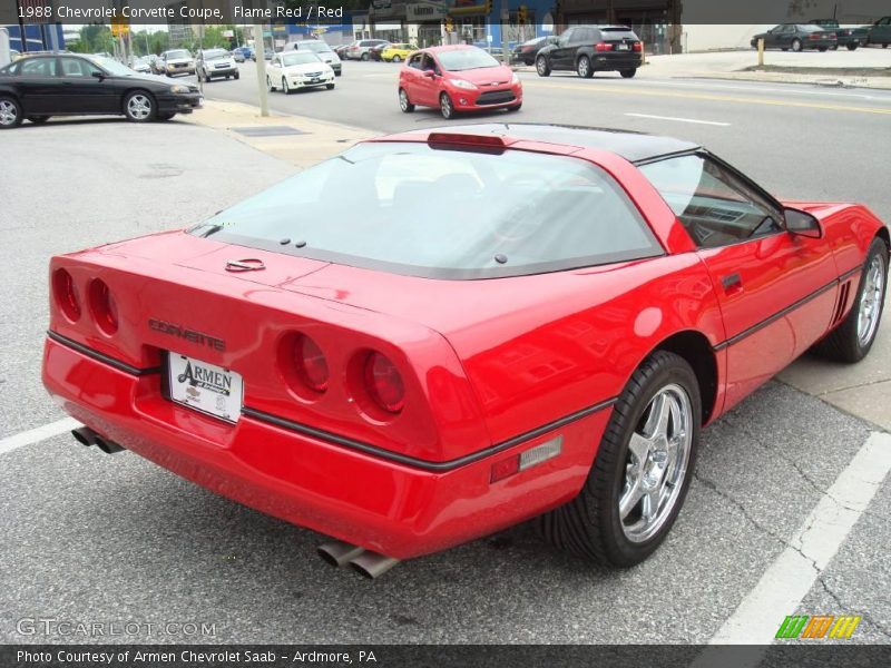 Flame Red / Red 1988 Chevrolet Corvette Coupe