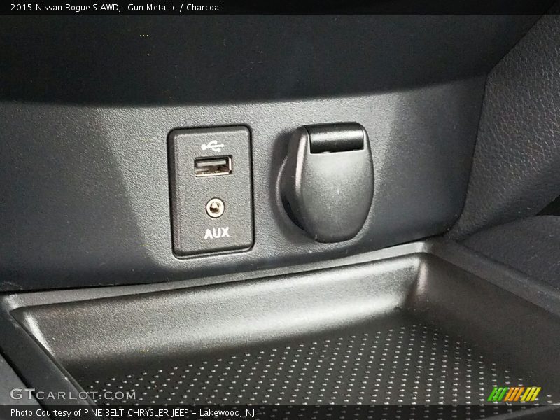 Gun Metallic / Charcoal 2015 Nissan Rogue S AWD
