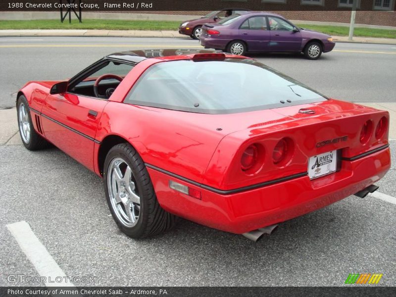 Flame Red / Red 1988 Chevrolet Corvette Coupe