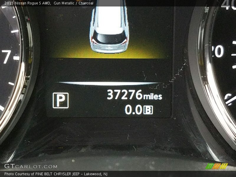 Gun Metallic / Charcoal 2015 Nissan Rogue S AWD