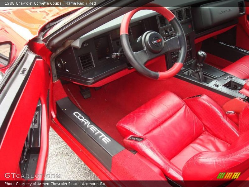 Flame Red / Red 1988 Chevrolet Corvette Coupe