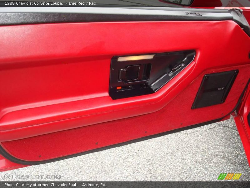 Flame Red / Red 1988 Chevrolet Corvette Coupe