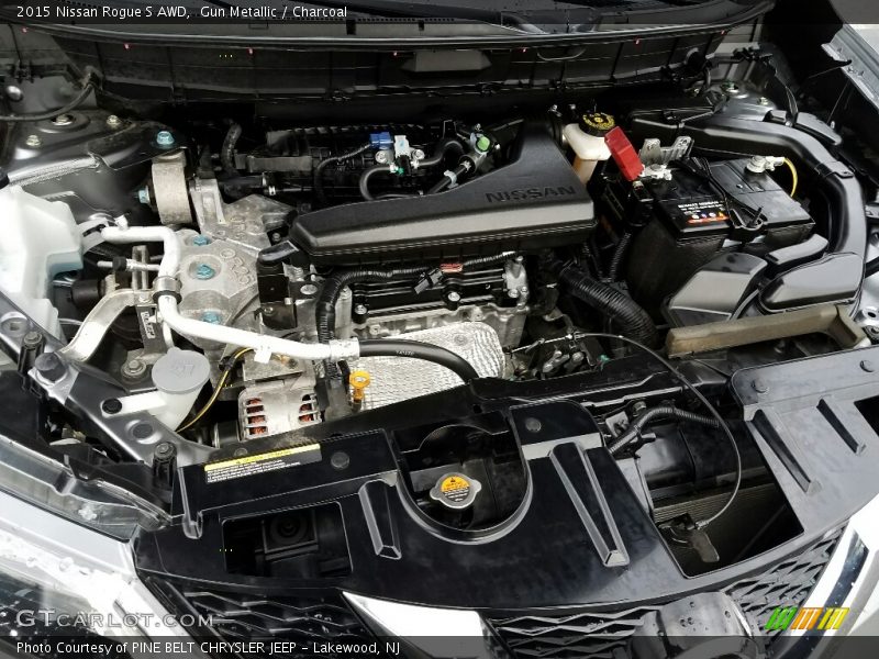 Gun Metallic / Charcoal 2015 Nissan Rogue S AWD