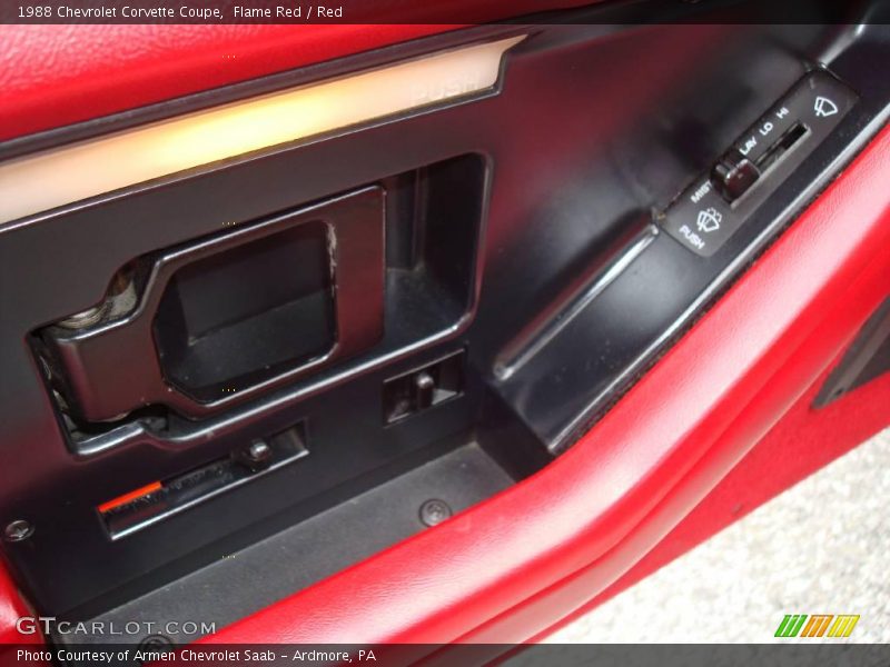 Flame Red / Red 1988 Chevrolet Corvette Coupe