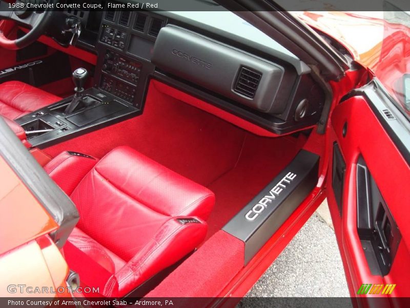 Flame Red / Red 1988 Chevrolet Corvette Coupe